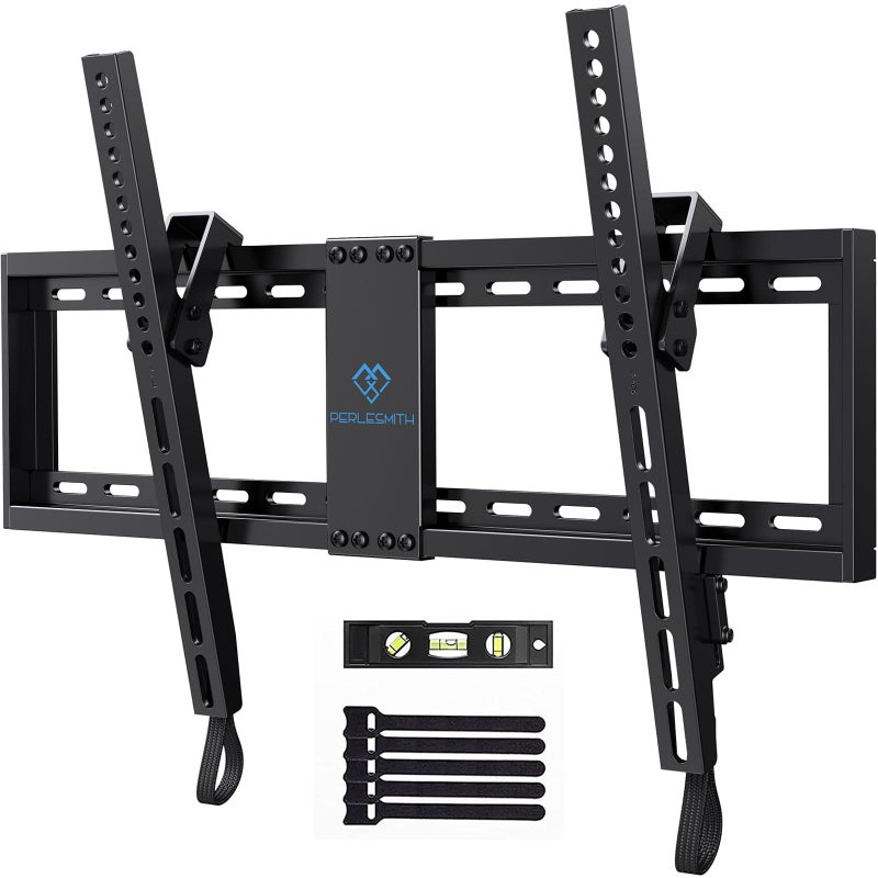 PERLESMITH UL Listed TV Mount for Most 37-85 inch TV, Universal Tilt TV Wall Mount Fits 16â€- 24â€ Wood Stud with Loading 132 lbs & Max VESA 600x400mm, Low Profile Flat Wall Mount Bracket PSLTK1 - Image 1